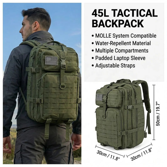 ReFire Gear Tactical Hiking Backpack for Camping and Outdoor Travel