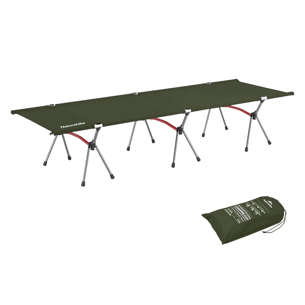 Naturehike Adjustable Folding Camping Cot for Backpacking and Travel