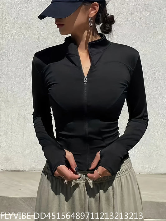 Women's Quick Dry Athletic Jacket for Running and Training