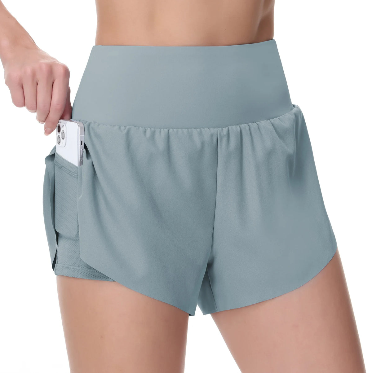 THE GYM PEOPLE Women's Quick Dry Running Workout Shorts