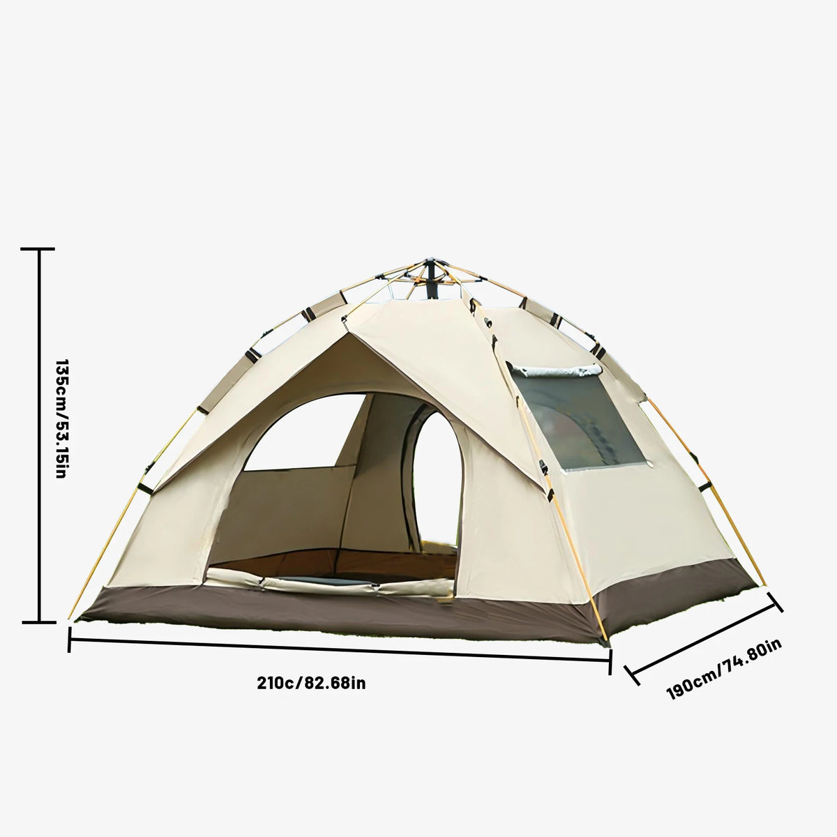 Pakicetus Instant Pop Up Camping Tent With Easy Setup