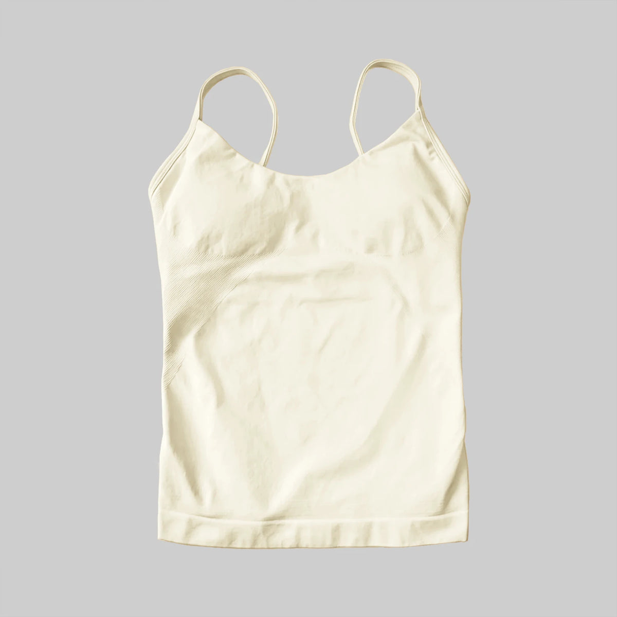 NCLAGEN Women's Seamless Pilates Tank Top With Built In Bra