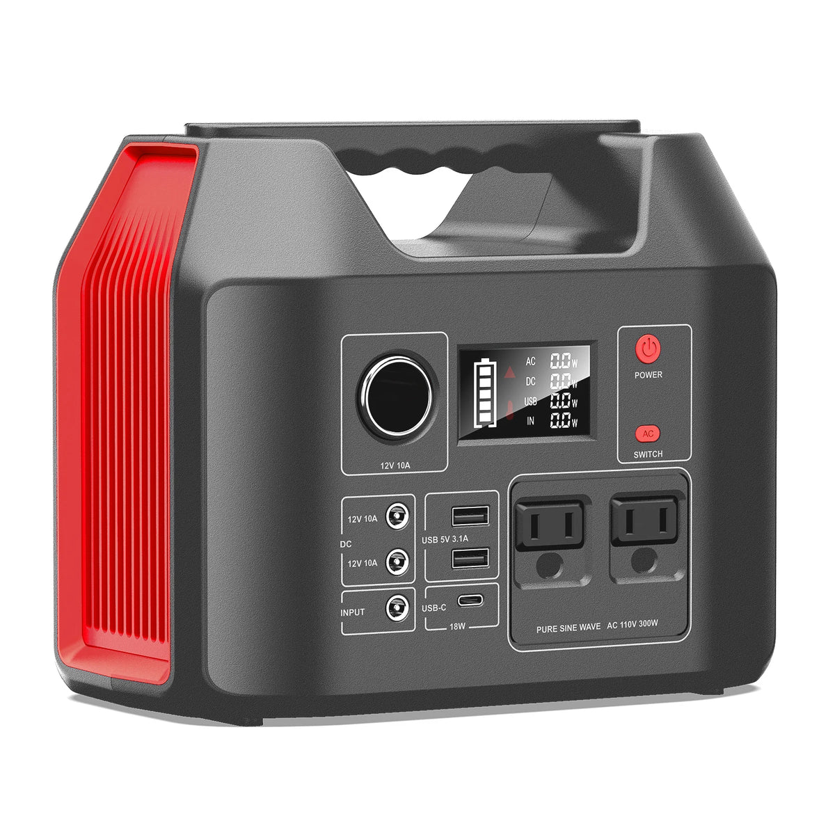 Portable LiFePO4 Power Station Solar Generator for Camping and CPAP