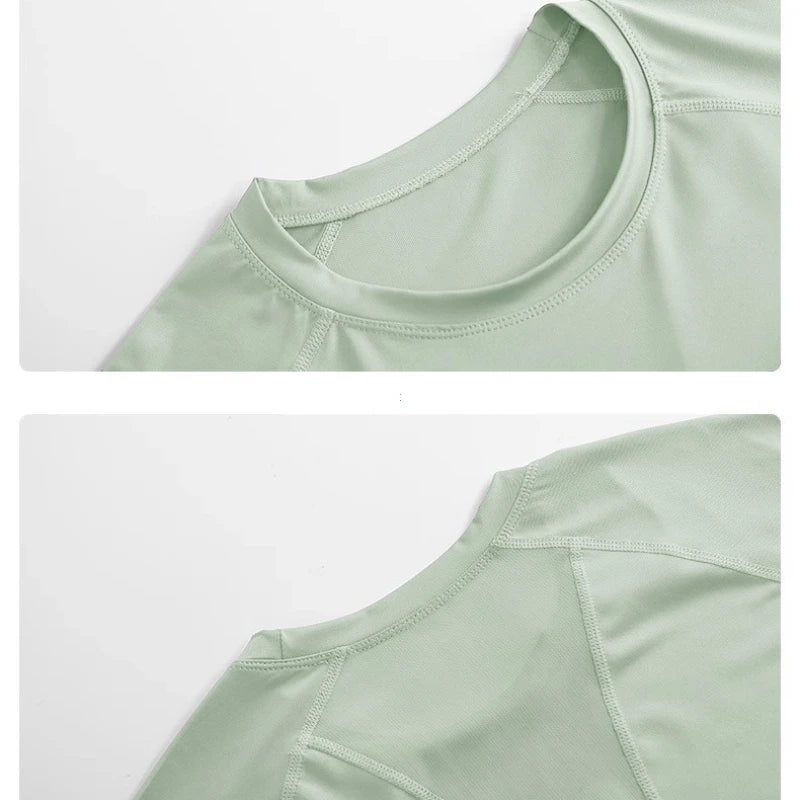 SMHXIANGQIANJIN Women's Breathable Quick Dry Yoga Workout Shirt
