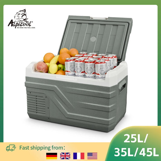 Alpicool Portable Compressor Car Refrigerator Freezer For Camping And Travel
