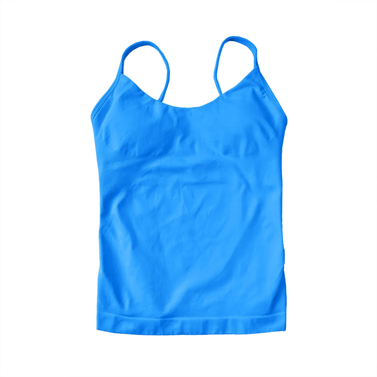 NCLAGEN Women's Seamless Pilates Tank Top With Built In Bra