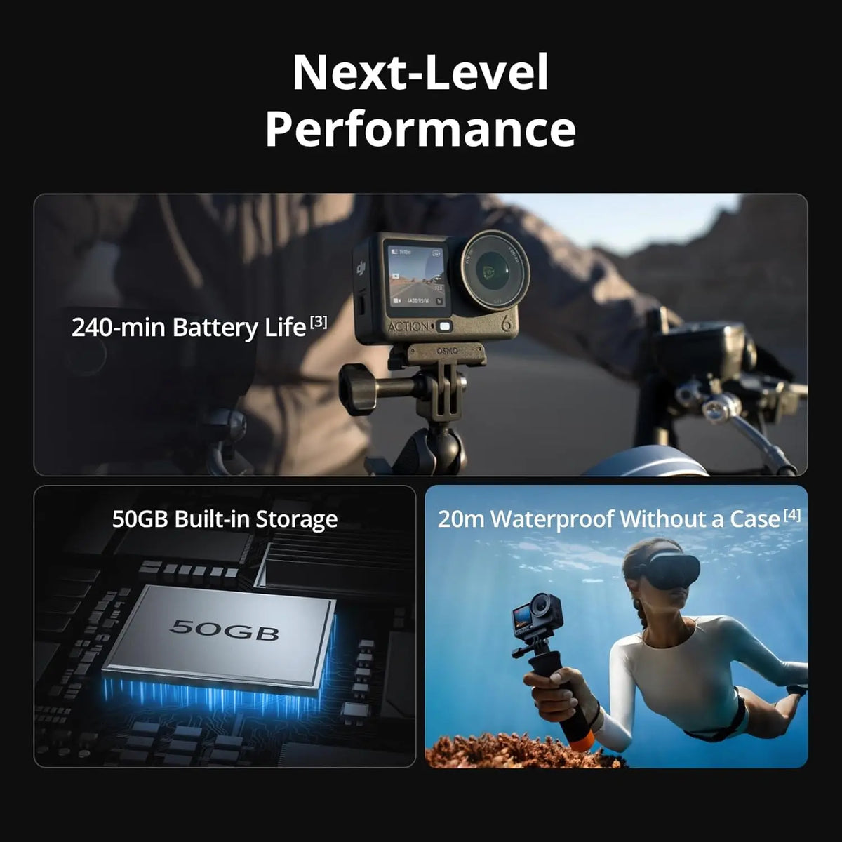 DJI Osmo Action 6 Waterproof 8K Camera With Advanced Stabilization