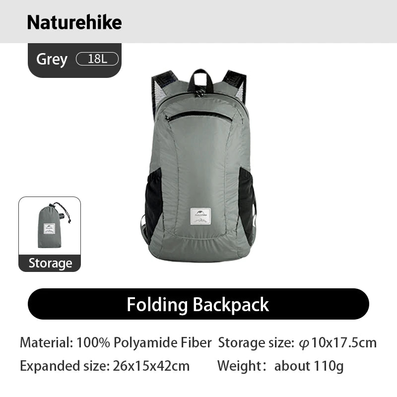Naturehike Lightweight Foldable Waterproof Nylon Hiking Backpack for Travel