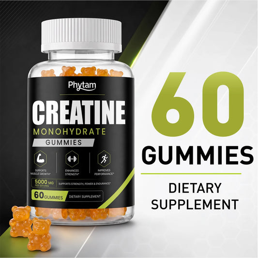 Phytam Charge Creatine Monohydrate Bear Gummies Athletic Support