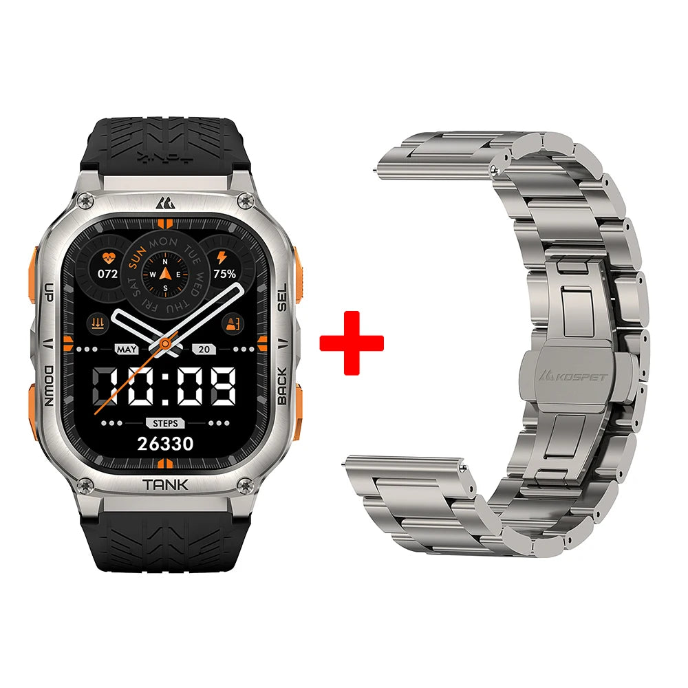 KOSPET Tank M3 Ultra GPS Smartwatch Bluetooth Calling Health Tracker