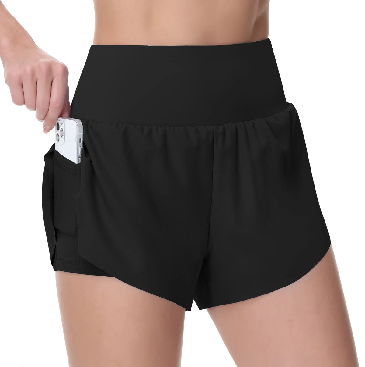 THE GYM PEOPLE Women's Quick Dry Running Workout Shorts