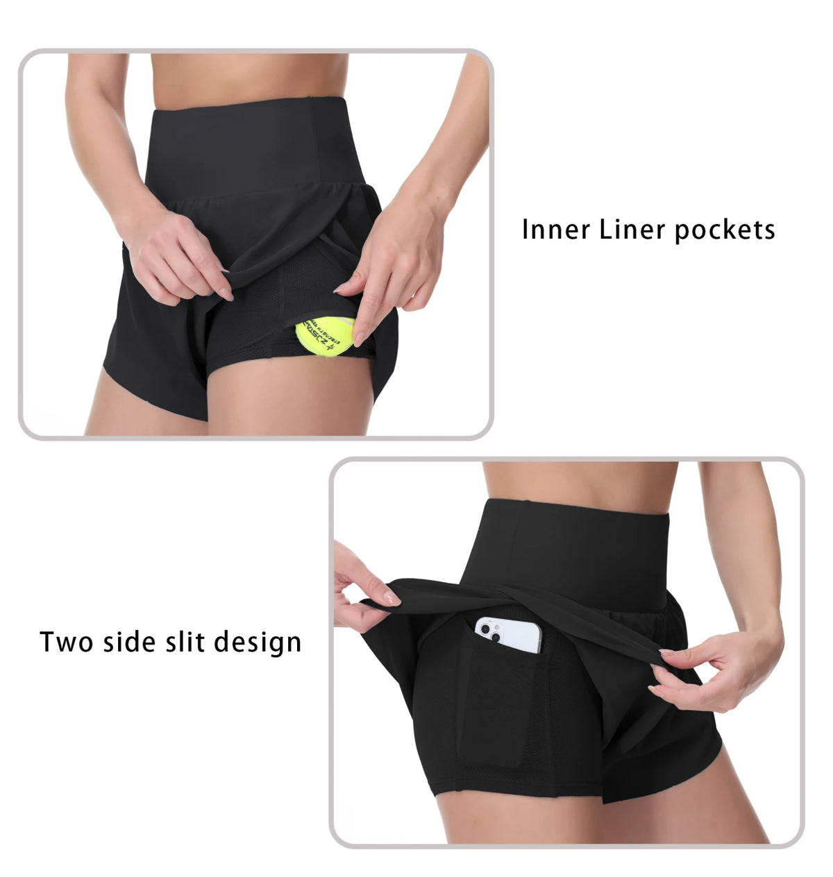THE GYM PEOPLE Women's Quick Dry Running Workout Shorts