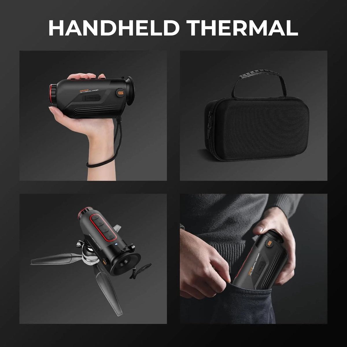 GOYOJO Thermal Monocular for Night Vision and Outdoor Imaging