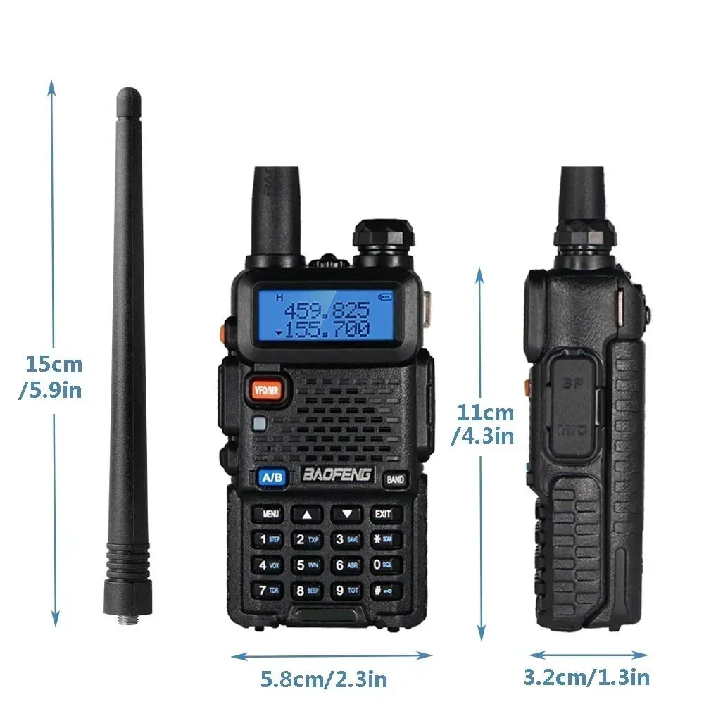 Baofeng Dual Band Handheld Two Way Radio for Outdoor Communication