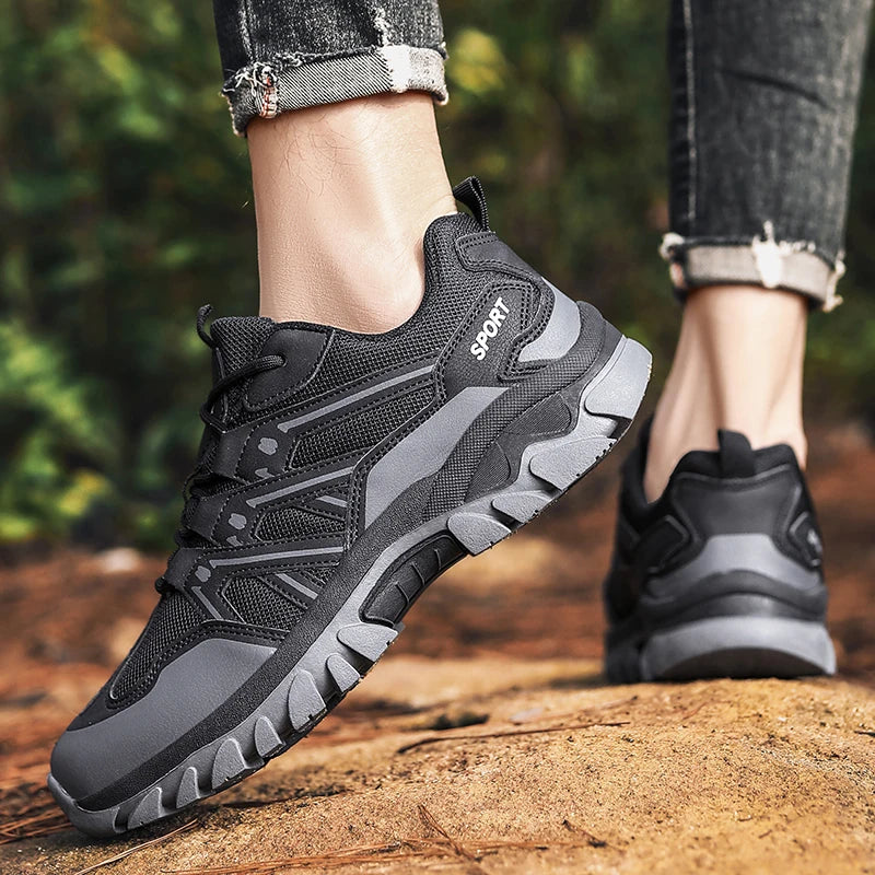Abnkarwin Women's Breathable Lace-Up Hiking Shoes for Outdoor Trails