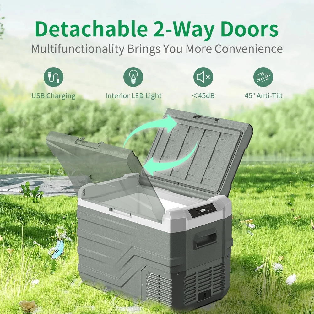 Alpicool Portable Compressor Car Refrigerator Freezer For Camping And Travel