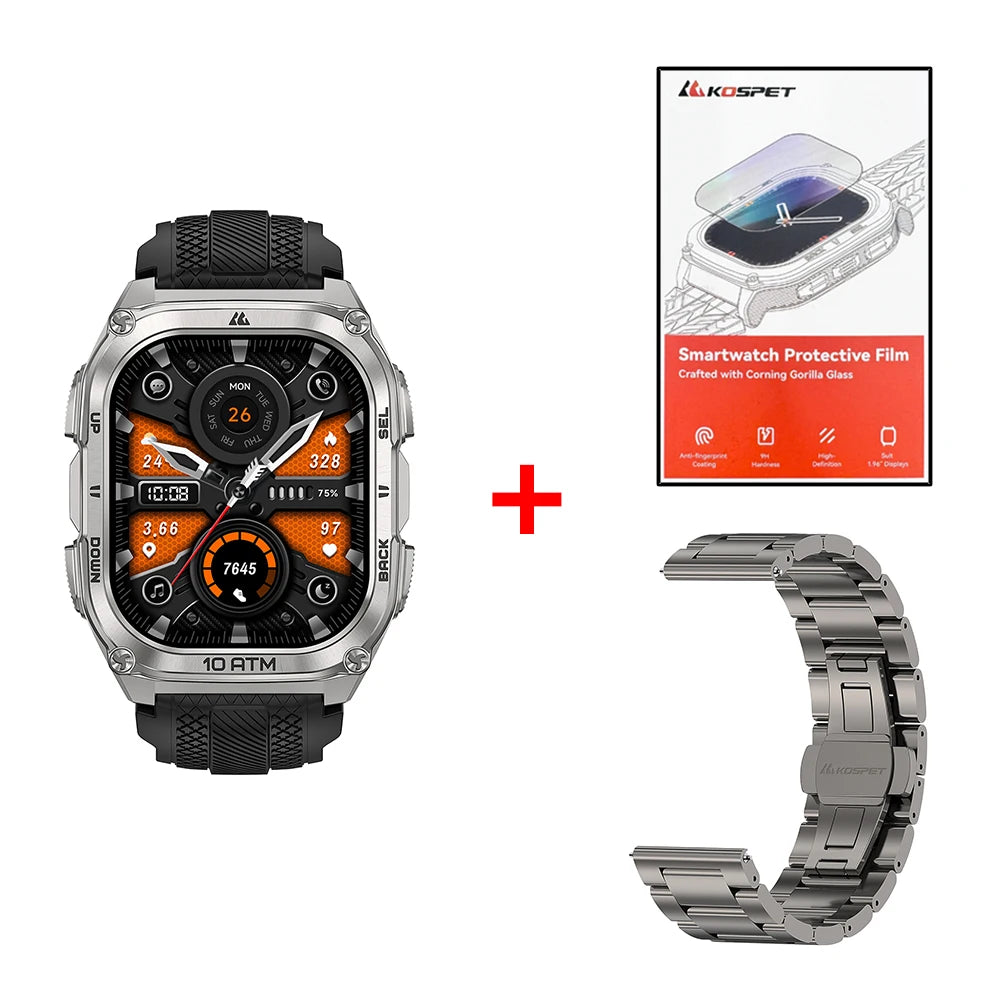 KOSPET Tank M4 GPS Smartwatch With Offline Maps Health Tracking